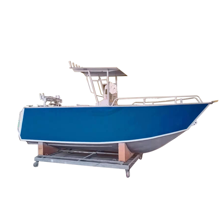 Barco de aluminio resistente y ligero para agua salada