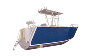 Barco de aluminio de remolques de pintura de ruido pequeño